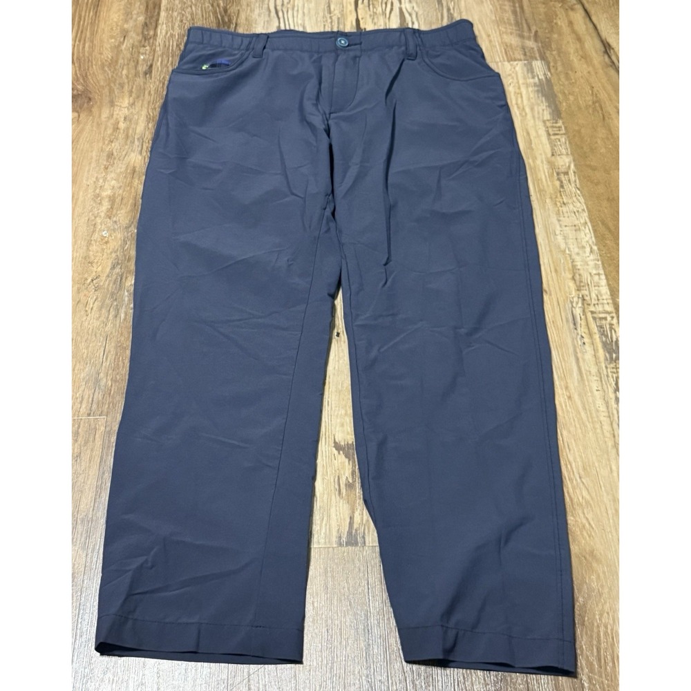 William Murray Golf Straight Fit Pants Men's Size 34x26 Performance Blue Short